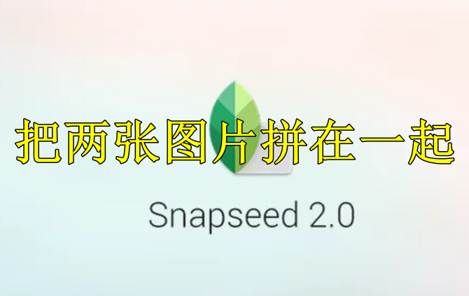 snapseed怎么把两张图片拼在一起