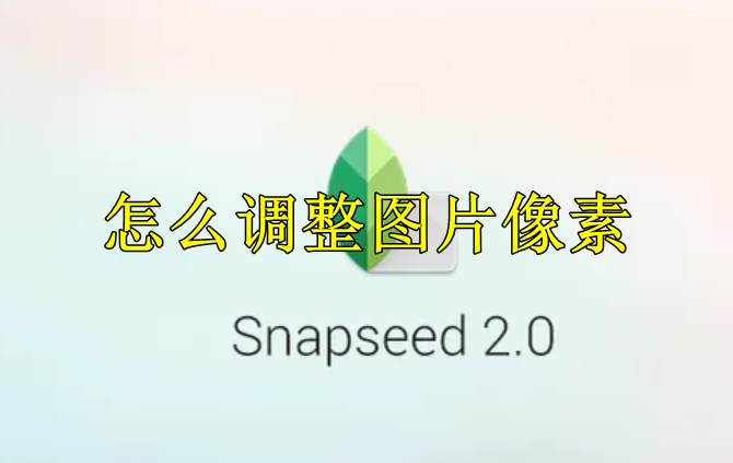 Snapseed怎么调整图片像素