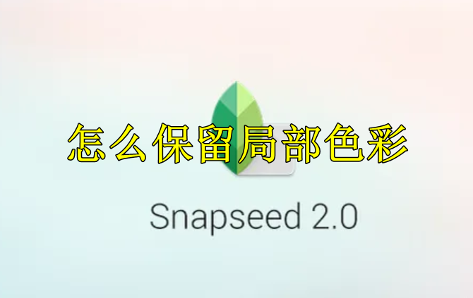 snapseed怎么保留局部色彩