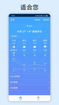 极速天气软件截图