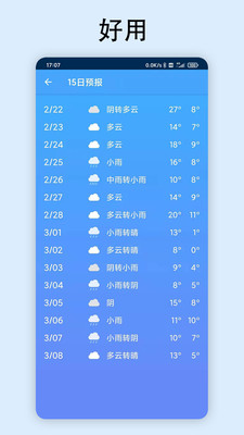 极速天气软件截图