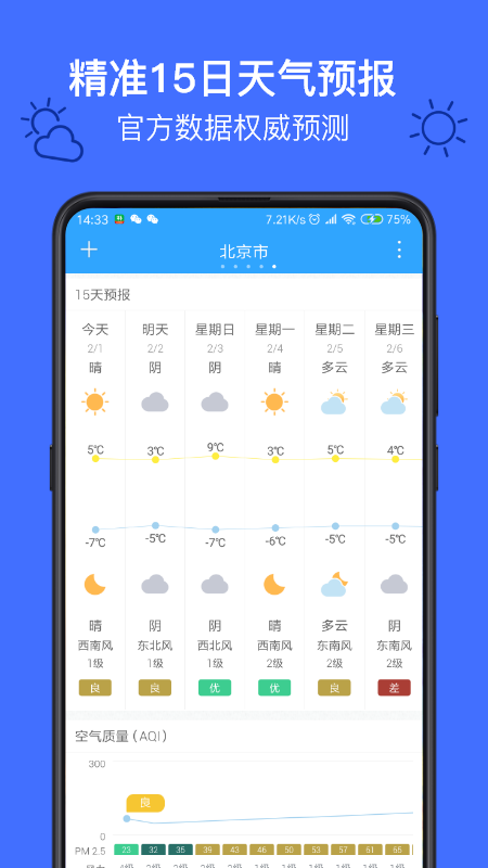 麻雀天气软件截图