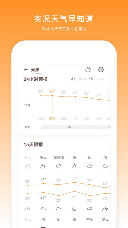 云趣实时天气预报软件截图