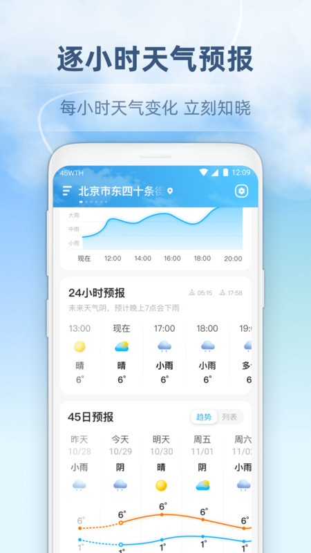 45日天气预报app手机版免费最新版软件截图