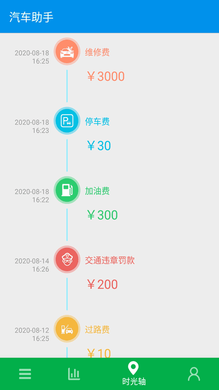 旅游记账软件截图