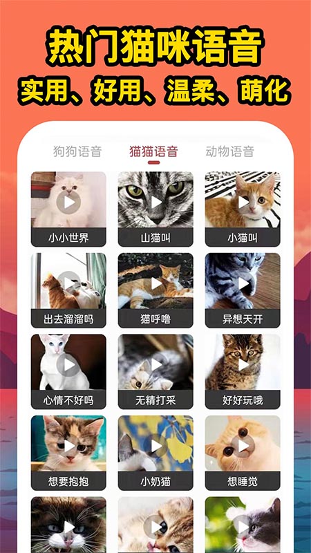 人人猫狗翻译交流器软件截图