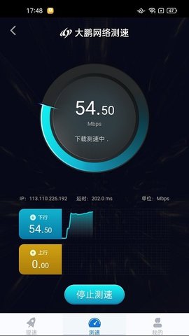 大鹏网速大师软件截图