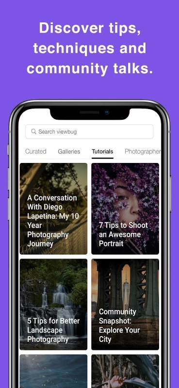 viewbug摄影社区软件截图