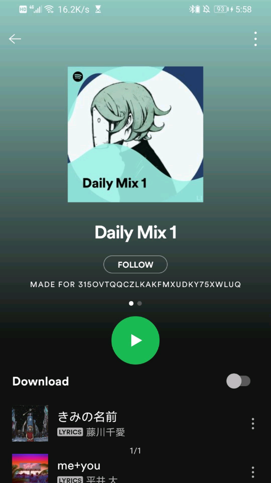 Spotify软件截图