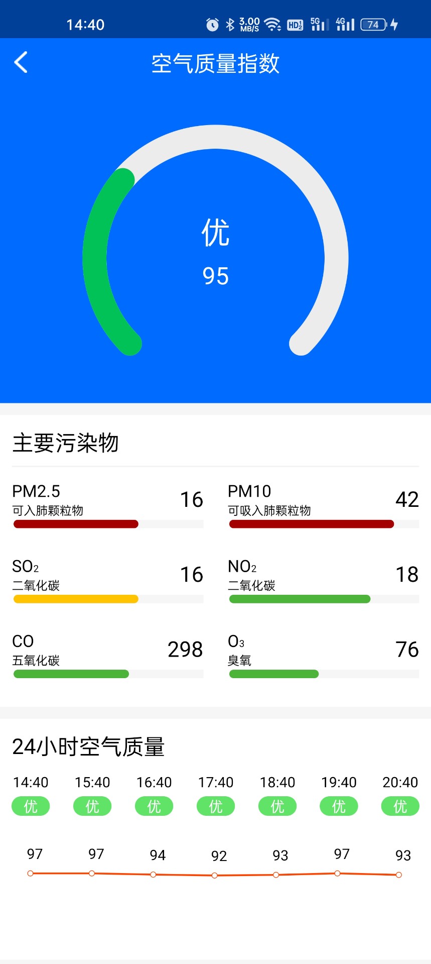 微微天气软件截图