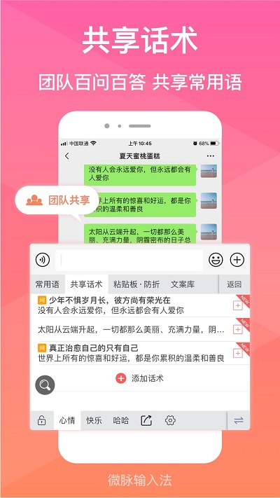 微脉输入法软件截图