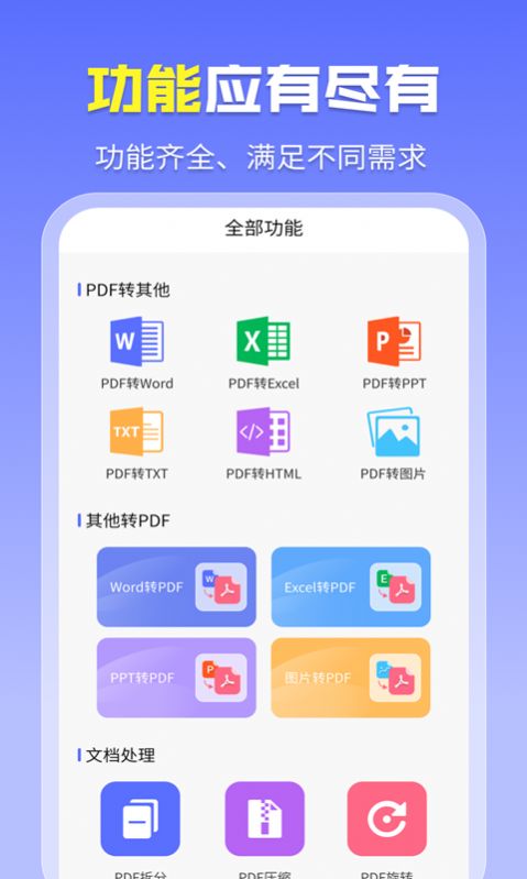 智能PDF转换助手软件截图