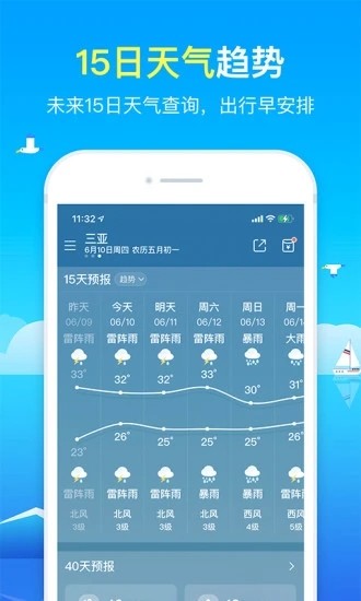 精准天气软件截图