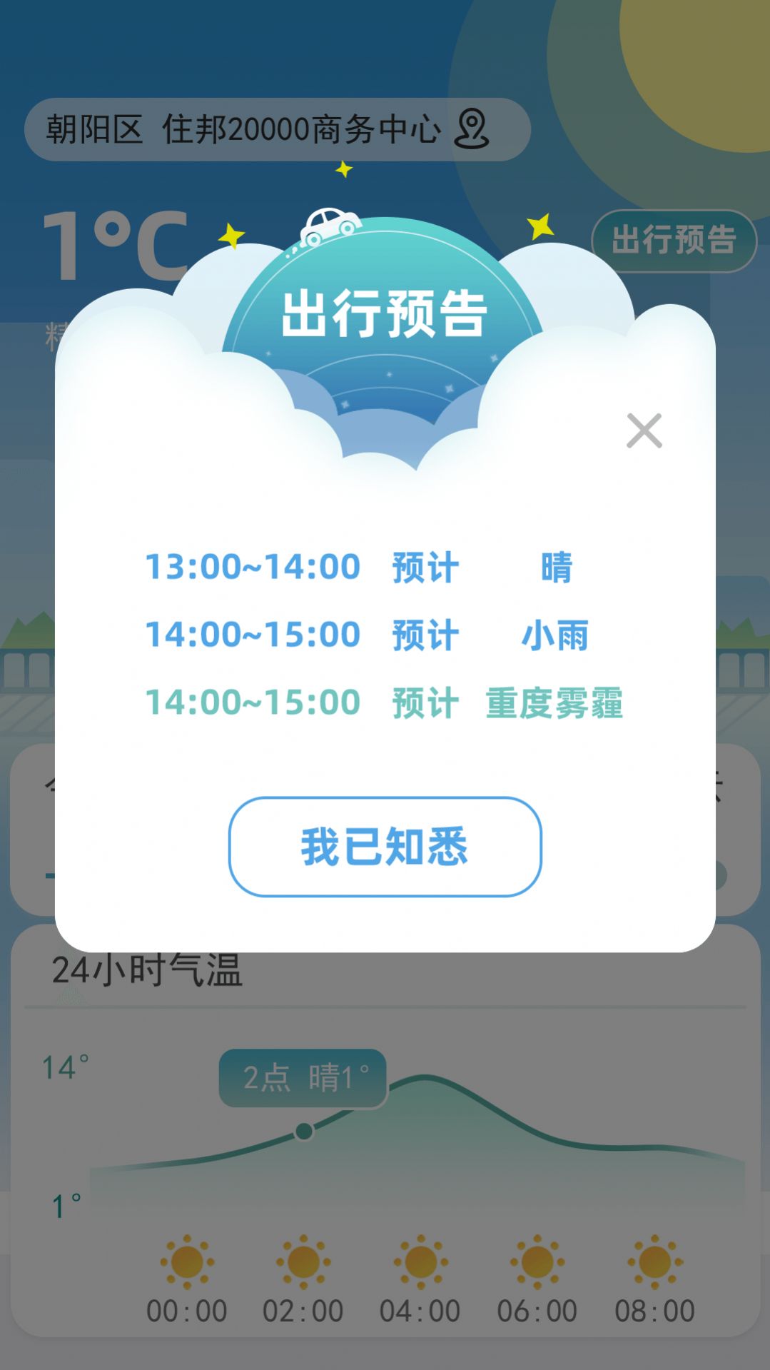 聚宝天气预报软件截图