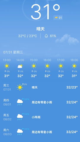 前知实时天气软件截图